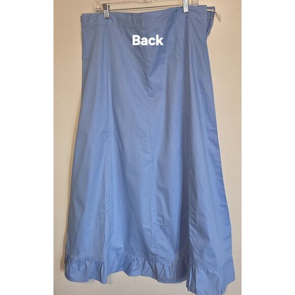 Chhaya Cotton Blue Saree Petticoat New Old Stock VTG Indian Underskirt Free Size - Picture 6 of 16